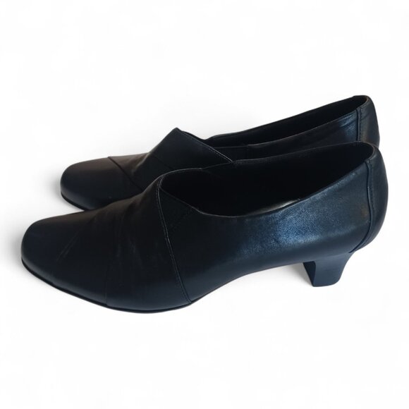 Aravon by New Balance Black Leather Comfort Shoes – Size 10.5B Orthotic Friendly - Picture 6 of 16